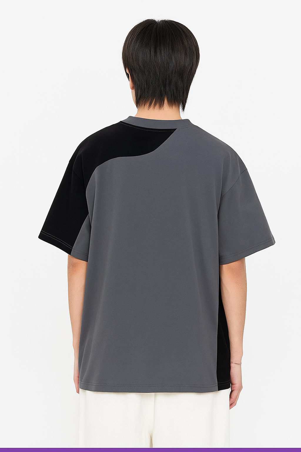 Round neck casual T shirt #R0008